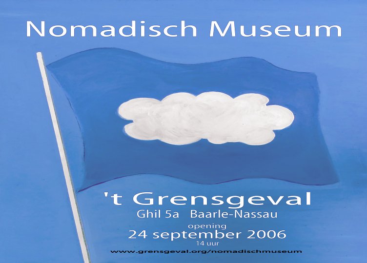 poster Nomadisch Museum in Baarle-Nassau, herfst 2006